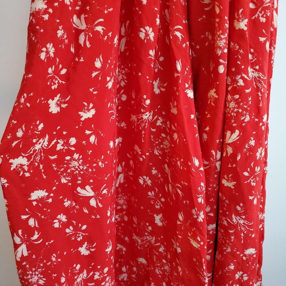 Free People Color My World Floral Wide Leg Jumsuit Smocked Boho Cottagecore Sz S - Picture 4 of 9